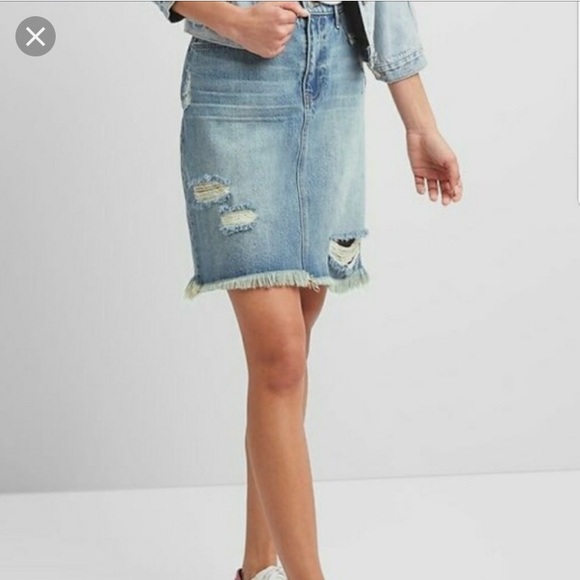 denim skirt gap